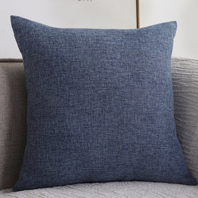 Plain Cotton Linen Sofa Cushion