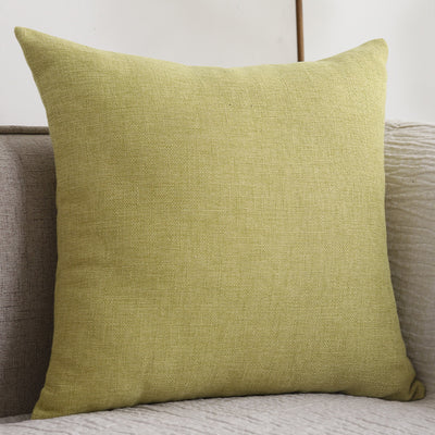 Plain Cotton Linen Sofa Cushion