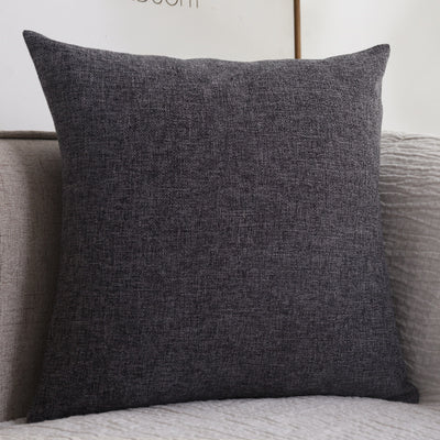 Plain Cotton Linen Sofa Cushion