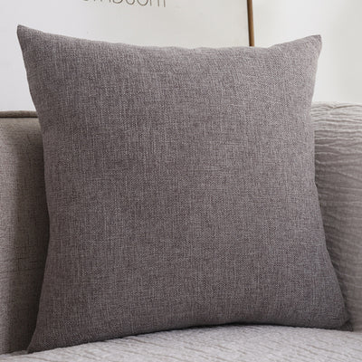 Plain Cotton Linen Sofa Cushion