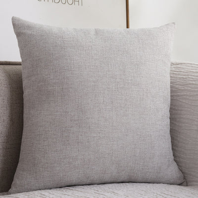 Plain Cotton Linen Sofa Cushion