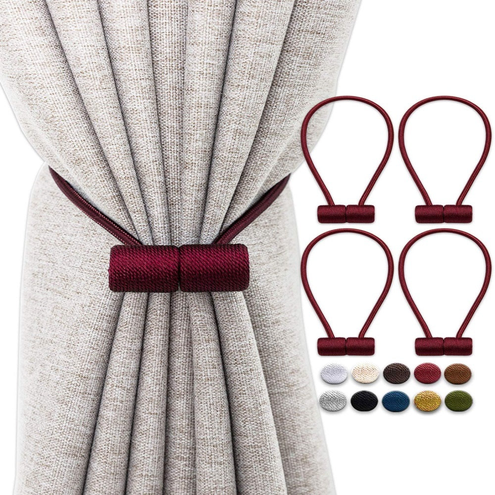 Solid Color Magnetic Curtain Strap Curtain Buckle